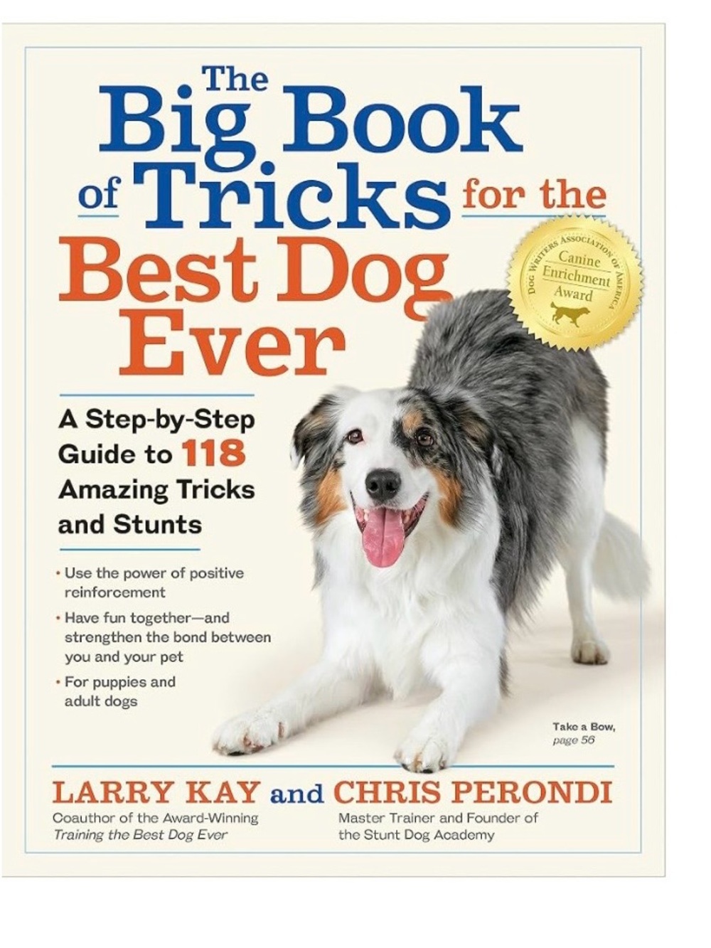 The Big Book of Tricks for the Best Dog Ever - Training Book (White/Gray)